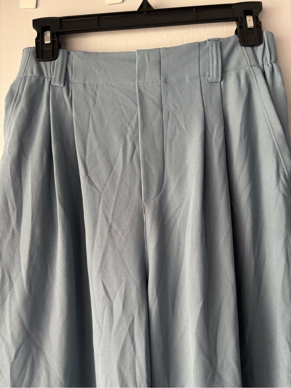 HALARA Wide Leg Pleated Pants in Dusty Blue - Picture 5 of 14